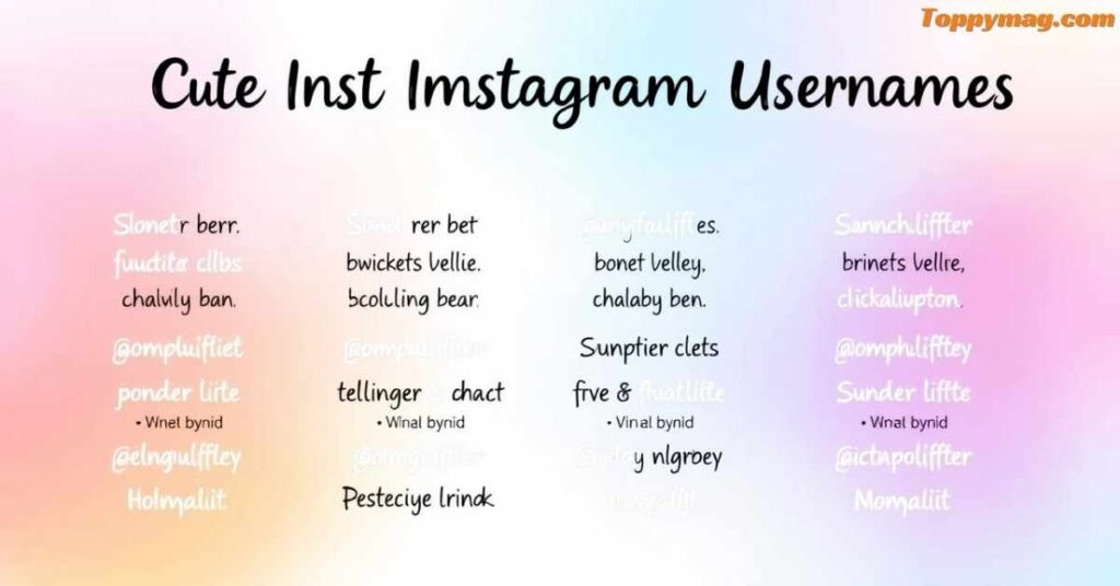 Cute Instagram Names for Girls