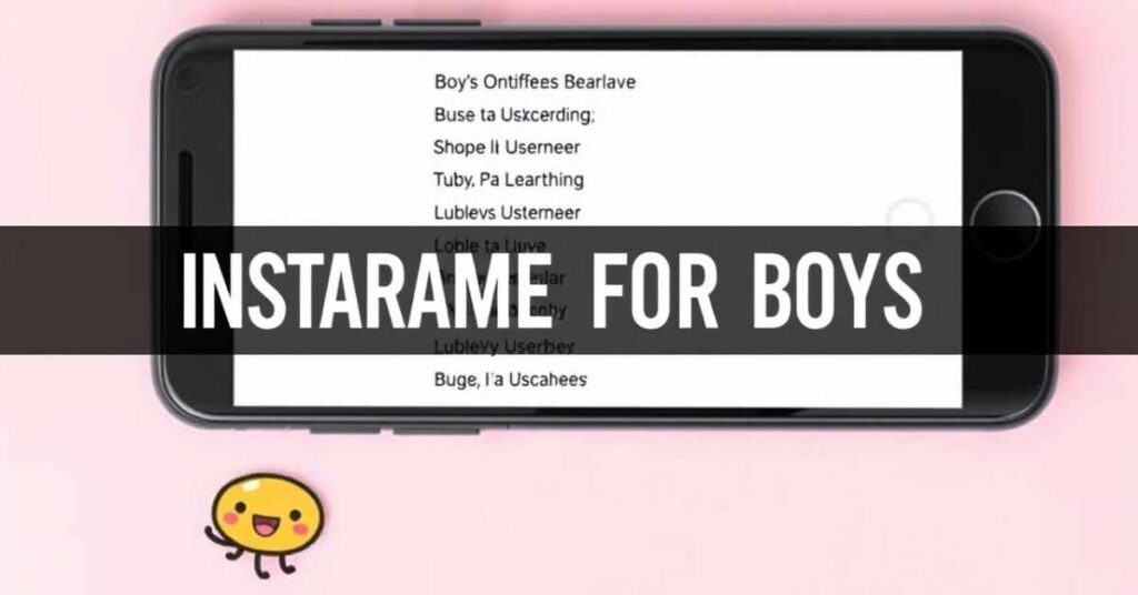 Cute Instagram Usernames For Boys