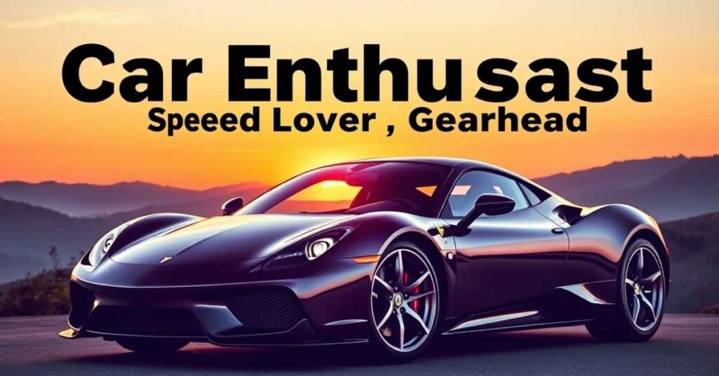 Facebook Bio for Car Enthusiasts