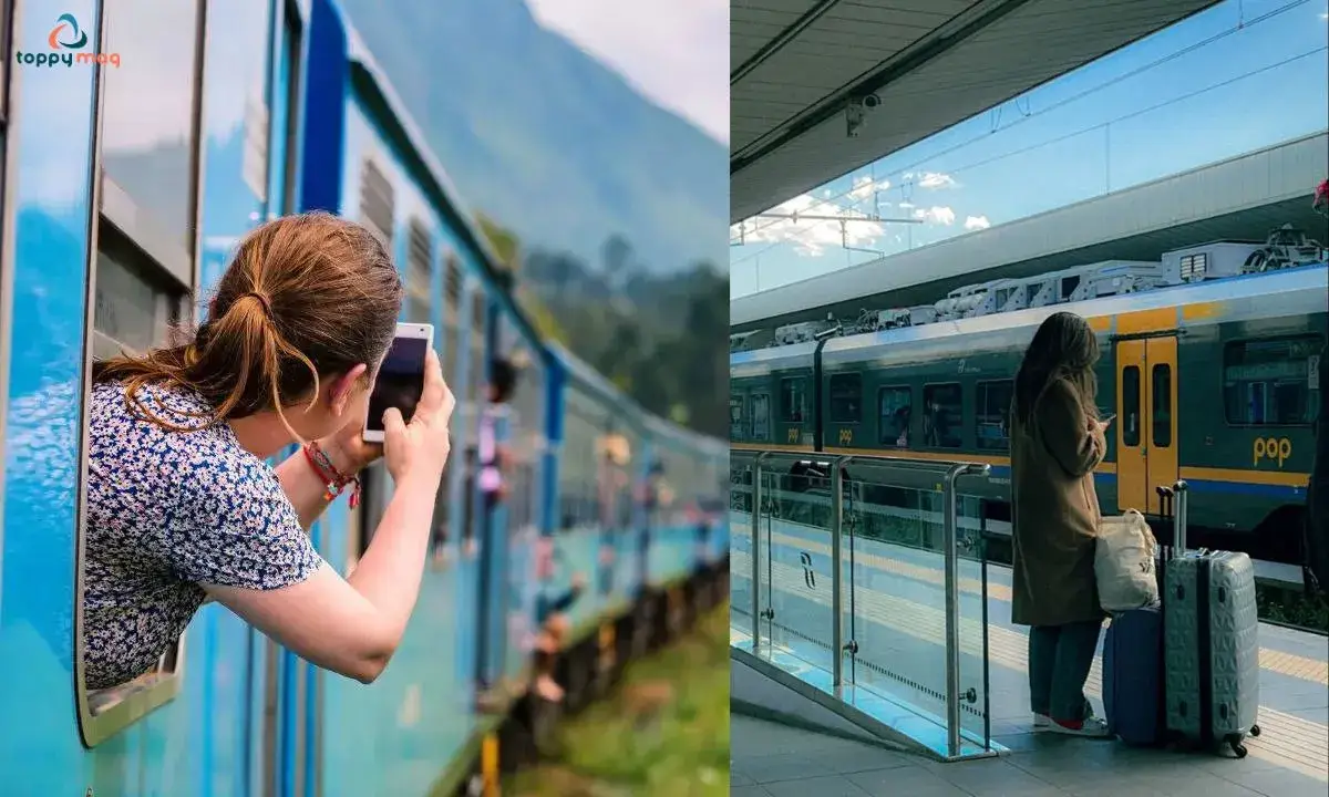 Train Travel Captions