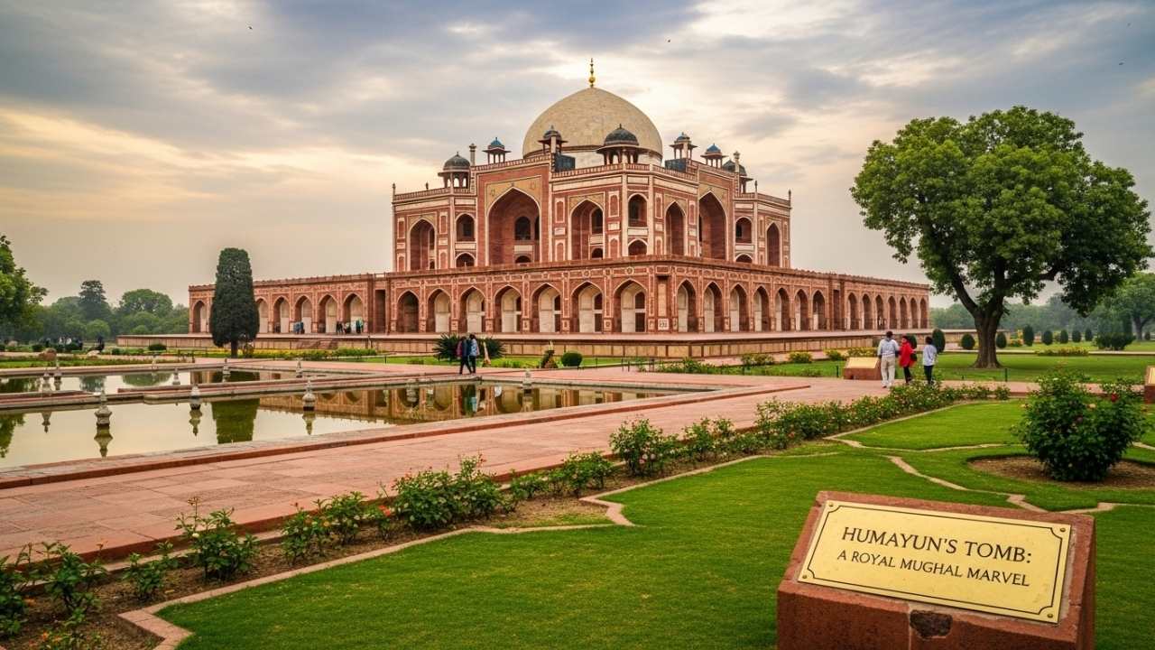 Royal Humayun's Tomb Captions