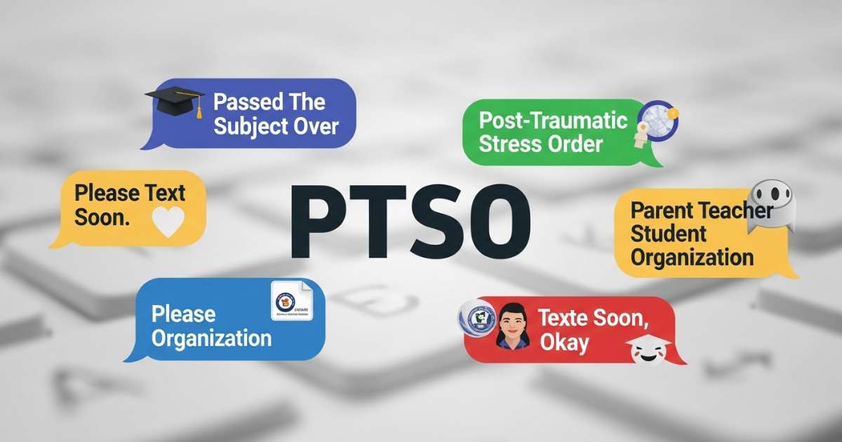 PTSO Meaning in Text